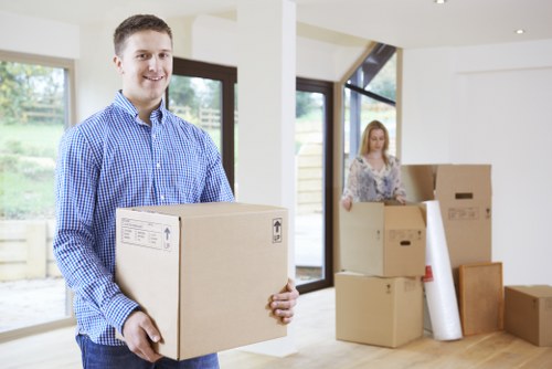 Removal team planning a house move in Palmersgreen