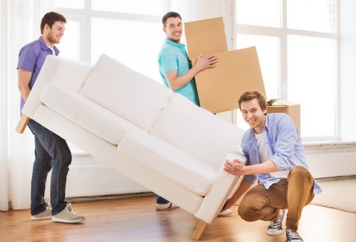 Careful furniture handling during flat removals in Palmersgreen