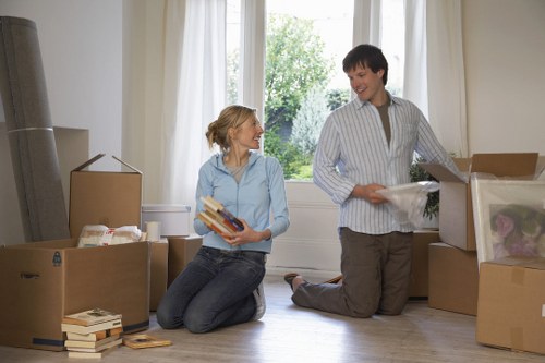 Securely packed storage items arranged to reduce hazards in a shared space
