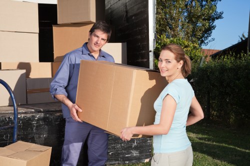 Household furniture placed safely in a Palmersgreen storage unit